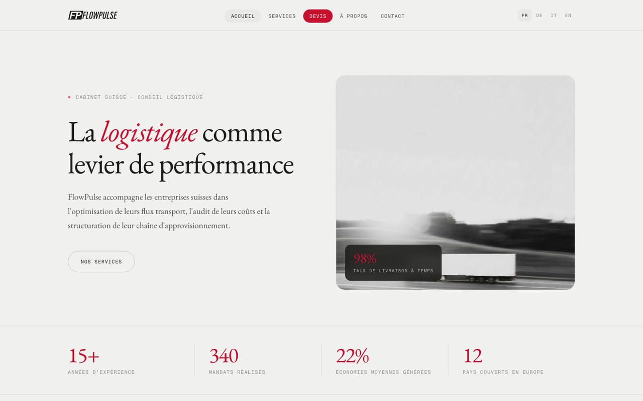 FlowPulse logistics platform